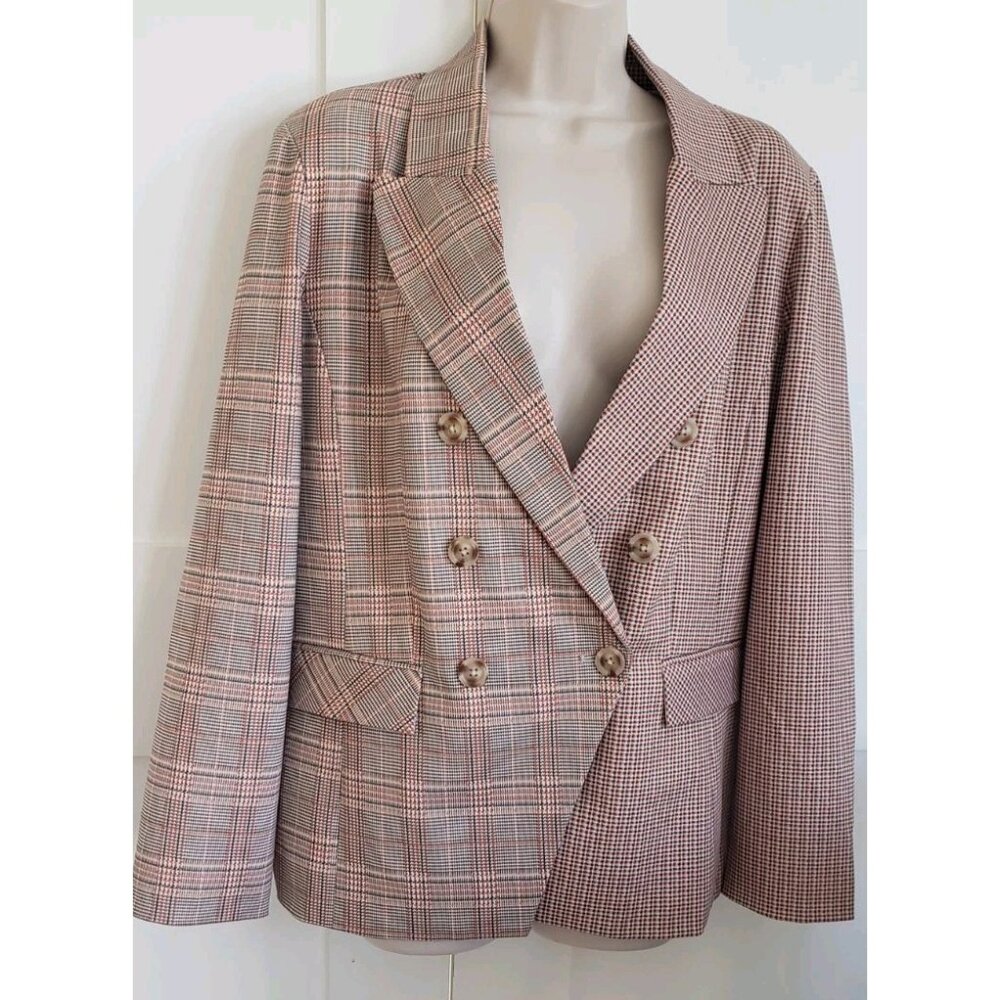 NWT LIVERPOOL LOS ANGELES HALF & HALF DOUBLE BREASTED BLAZER XLARGE - Picture 5 of 10